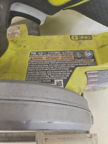 2 Ryobi One + 18 V 5-1/2 Zoll Akku-Kreissäge P506 (nur Werkzeug). LH - Bild 9 von 21