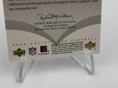 BRAYLON EDWARDS Marlin JACKSON RARE/70 DUAL AUTO 2005 REFLECTIONS Card MICHIGAN - Picture 9 of 9