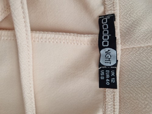 Boohoo Night Special Occasion Peach- Wedding, Christening Maxi Dress - UK 12 - Picture 14 of 14