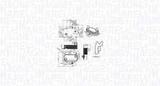 MAGNETI MARELLI Ölkühler Motoröl 350300000400 Aluminium für OPEL COMBO X12 Tour