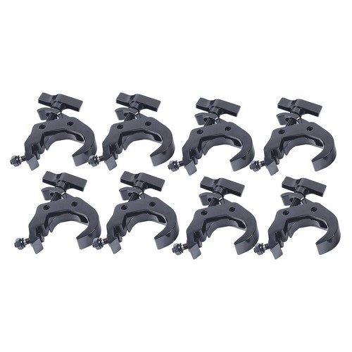 8 Pack 330lbs Heavy Duty Stage Lighting Clamps DJ Light Truss Clamp Set Black - Picture 2 of 10