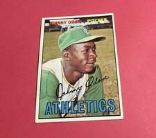 Johnny Odom 1967 Topps Baseball #282 No Creases Athletics