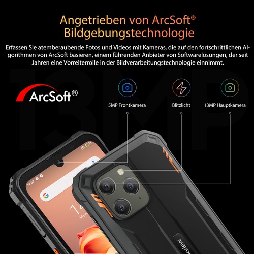 Blackview BV5300 Plus 4G Outdoor Smartphone 16GB+128GB 6580mAh Android 13 Handy - Afbeelding 5 van 16