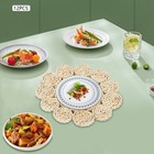 12 PCS Placemats, Woven Corn Husk Rattan Table Mats For Restaurant& Dining Table