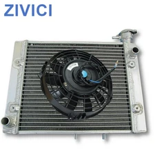 Radiator+Fan For 2006-2014 Can-Am CanAm Outlander Max 500/650/800 R EFI Aluminum