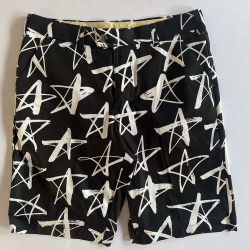 Loudmouth Golf Chino Shorts Mens 32 Heritage Shooting Stars Performance Stretch - Picture 2 of 14