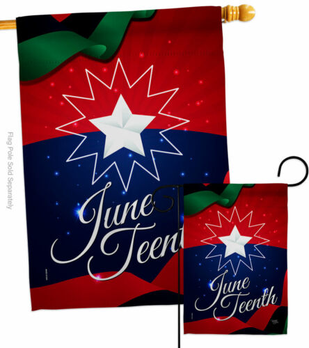 Flagge Juneteenth Urlaub Garten historisch patriotisch dekorativ Geschenk Hof Banner - Bild 4 von 17