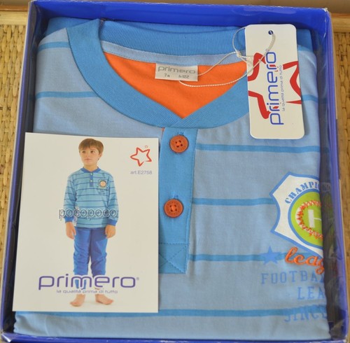 Long Sleeve Pajamas Boy Cotton Primero Art. 2758 - Picture 4 of 4