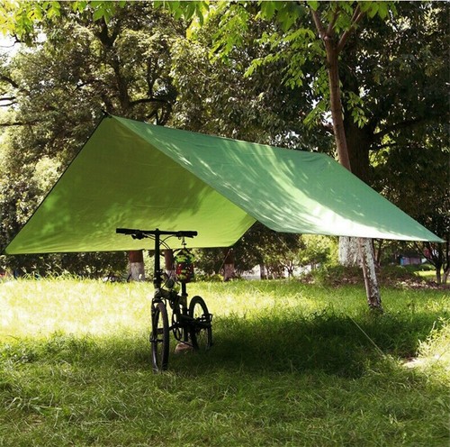Ultralight Waterproof Tarp Tent Hammock Shelter Sunshade Canopy 3MX3M Green - Picture 6 of 11