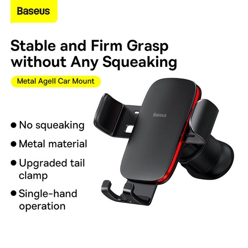 Baseus Gravity Car Phone Holder Air Vent Universal for iPhone Redmi Note 7 Smart - Picture 5 of 23