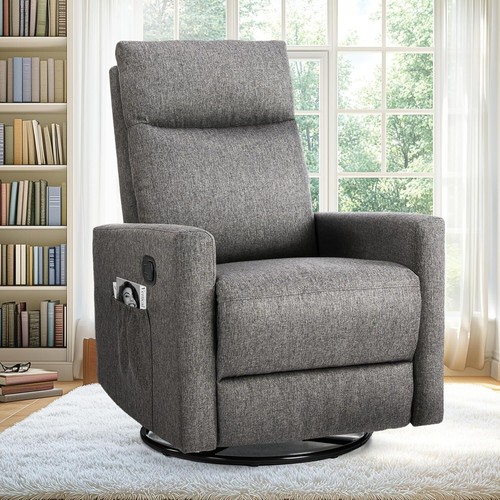 Swivel Rocker Recliner Chair Manual Glider Rocking Recliner Chair for Livingroom - Picture 9 of 37