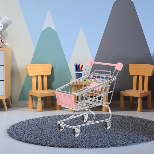 Mini Einkaufskorb Wagen Trolley Kinder Lebensmittel Spielzeug Kinder Spielzeug - Bild 11 von 12