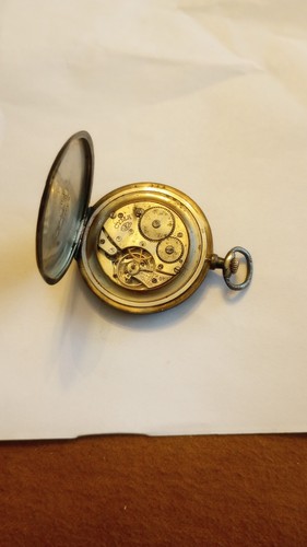Antike Cyma Taschenuhr mit 0,900 Silber Trusty Gehäuse - läuft - siehe Beschreibung - Bild 5 von 14