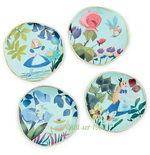 Disney Store Alice in Wonderland Mary Blair Plates NEW DISCONTINUED - Picture 7 of 12