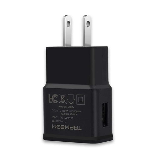 Black Cell Phone Charger Wall Plug Travel USB Port Power Adapter Charging Block - Picture 2 of 8