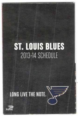 2013-14 St. Louis Blues NHL Hockey Schedule !!! McDonald's