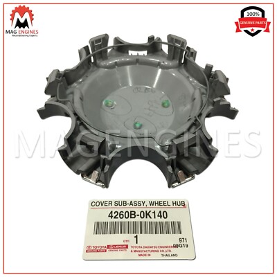 4260B-0K140 GENUINE OEM COVER SUB-ASSY, WHEEL HUB 4260B0K140