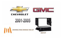 Fits 2001-2005 CHEVY GMC Truck Van Select Models CAR STEREO DASH KIT, Tool Set