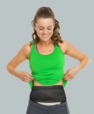 The Original Dignity Fabric Ostomy Belt - For colostomy, ileostomy-  Large