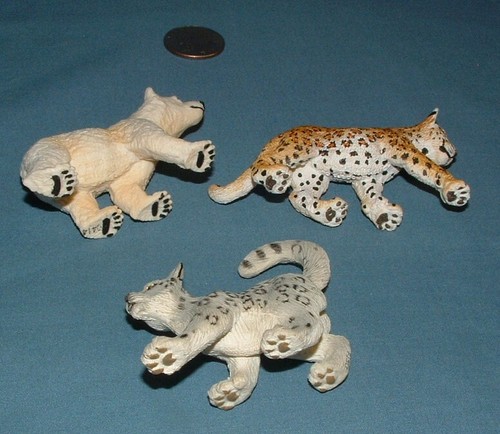 SAFARI LTD. ANIMALI DELLO ZOO (3 PEZZI), ORSO POLARE, LEOPARDO, ECC - SCHLEICH - USATO - Foto 8 di 8