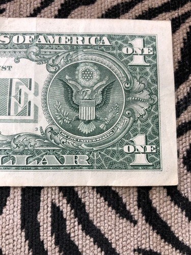 ONE ✯ STAR NOTE $1 Dollar Bill CIRCULATED DALLAS FRB SOLID QUAD with 5 "1"s - Picture 11 of 12