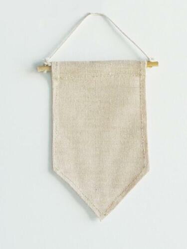 Hanging Wall w/ wooden rod and cord Pennant Banners - 6 PIECES - Picture 15 of 19
