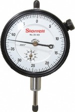 Starrett 1/2" Range, 0-50 Dial Reading, 0.0005" Grad Dial Drop Indicator 2-1/...