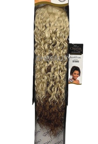 Cherish Synthetic Drawstring Curly Hair Extension Ponytail - Madrid Girl - Picture 26 of 27