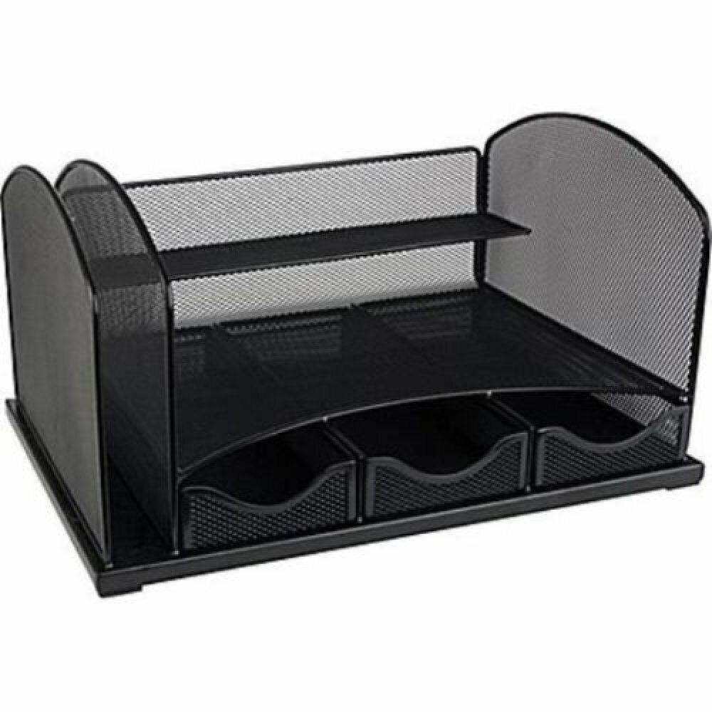 New Lot of 2 Staples Mesh Metal Desk Organizers w Drawers 8.25 x 11.5 x 15.5 New Lot of 2 Staples Mesh Metal Desk Organizers w Drawers 8.25 x 11.5 x 15.5