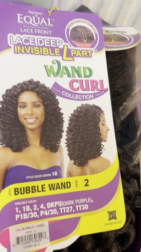 Freetress Equal Wand Curl Synthetic Curly Lace Front Hair Wig - Bubble Wand - Video 1 of 1
