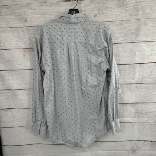 Camisa Ariat elástica con botones estampado de herradura vaquero occidental para hombre talla mediana - Imagen 9 de 10