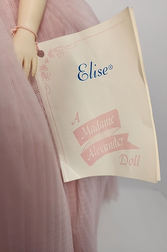 17" Vintage 70s Madame Alexander ELISE Pink Bridesmaid Doll #1655 Box Vinyl - Picture 4 of 19