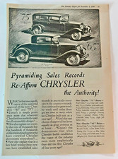 1928 Chrysler 75 Print Ad - The Literary Digest