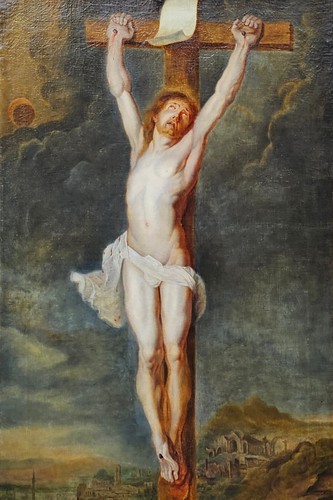 ANTHONY VAN DYCK Anhänger FELMISCH RELIGIÖS ALTER MEISTER KREUZIGUNG ÖLGEMÄLDE - Bild 12 von 13