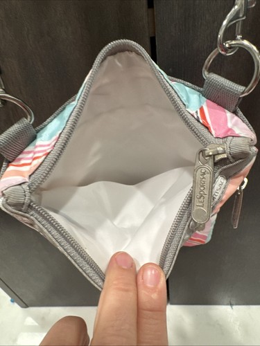 LeSportSac Crossbody 3 Multi Zipper Color Purse Bag Messenger 7.75" x 9" New - Picture 8 of 10