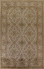 Transitional Floral Agra Area Rug 10x14 Hand-tufted Wool Large Beige Carpet