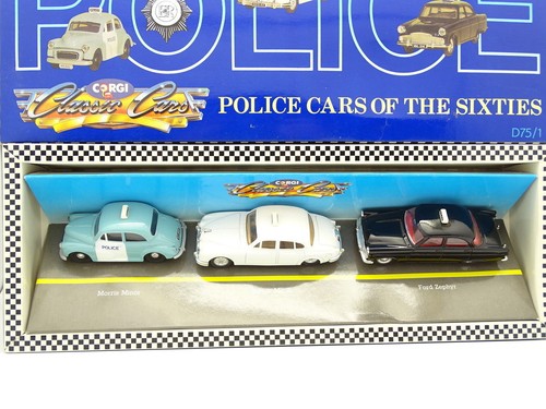 Corgi 1/43 - Coffret Police : Ford Zephyr - Morris Minor - Jaguar MKII - Picture 1 of 2