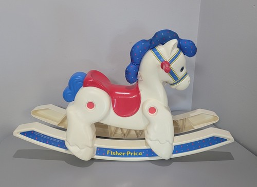 Vintage 1988 Fisher Price Rocking Horse 1016 Quaker Oats Plastic Kids Baby Toy - Picture 12 of 20