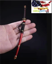 1/6 Katana Japanese Red Sword Miyamoto Musashi Hot toys Phicen 12" figure❶USA❶