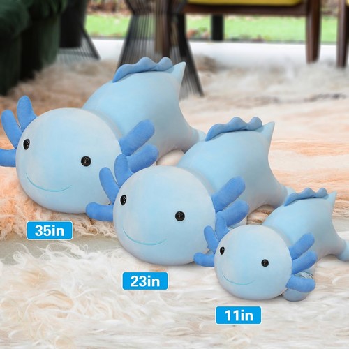 Axolotl Stuffed Animal Plush Toy,Cute Soft Salamander Plush Pillow,Kawaii Plu... - Picture 9 of 9