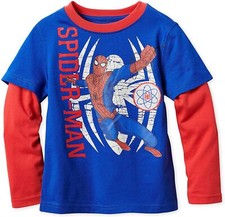 Marvel Spider-Man Boy Long Sleeve Shirt Size 5/6