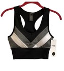 White Fitted Racerback Sports Bras