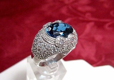 Details about Sterling Silver Oval London Topaz Aquamarine Pave CZ Burst Swirl Cocktail Ring Details about Sterling Silver Oval London Topaz Aquamarine Pave CZ Burst Swirl Cocktail Ring