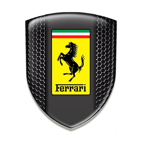 Ferrari Dome Silicone Badge 1pcs. 3D Print All sizes Sticker Shield Emblem - Picture 28 of 45