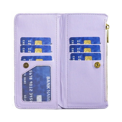 For Samsung Galaxy Z Fold 5 4 3 5G Leather Flip Zip Card Wallet Phone Case Cover - Picture 2 of 20