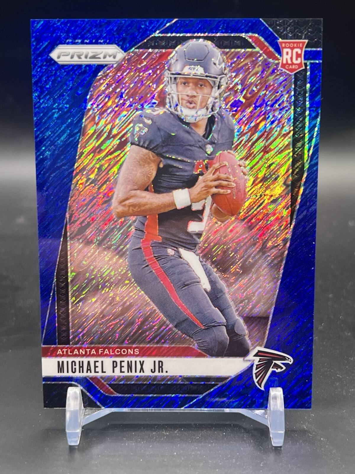 2024 Panini Prizm Michael Penix Jr. #378 FOTL Blue Shimmer /25 Rookie RC