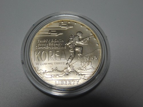 OLD US COINS 1991 D US MINT KOREAN WAR MEMORIAL UNC SILVER DOLLAR in BOX - Picture 11 of 16