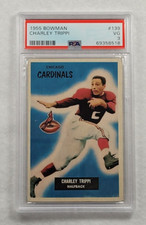 1955 CHARLEY TRIPPI Bowman Football Trading Card-HOF-CHICAGO CARDINALS-PSA 3