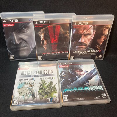 PS3 Metal Gear Solid Collection Lot of 5 MGS 2 3 4 V GZ Phantom Pain Rising JP