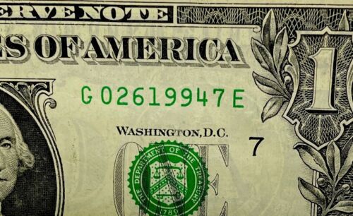 Birthday/Anniversary Dollar February 6 1994. Fancy Serial Number Circulated - Picture 2 of 11